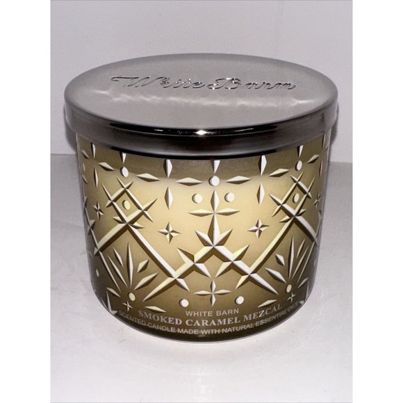 1 Bath & Body Works/ White Barn Smoked Caramel Mezcal 3-Wick Candle 14.5oz NEW - Picture 2 of 14